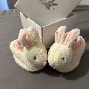 Rabbit Pink Baby Girl Booties